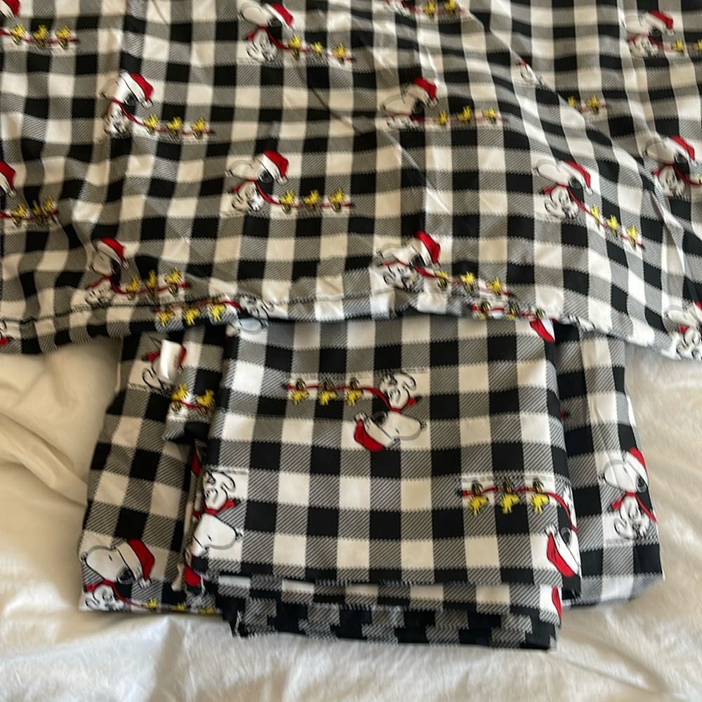 Snoopy Christmas Twin Sheets